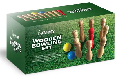 Imagen del producto de Juego de bolos de madera Toyfinity