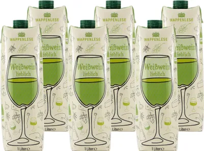 Produktbild von Wappenlese Weißwein -lieblich- (12 x 1,0L)