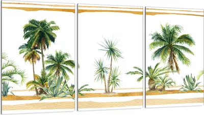 Immagine prodotto di Piastre copri fornelli 3 pezzi 30x52 Vetro copri piano cottura in Vetroceramica, palme da spiaggia