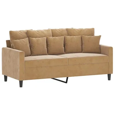 Produktbild von vidaXL 2-Sitzer-Sofa Braun 140 cm Samt