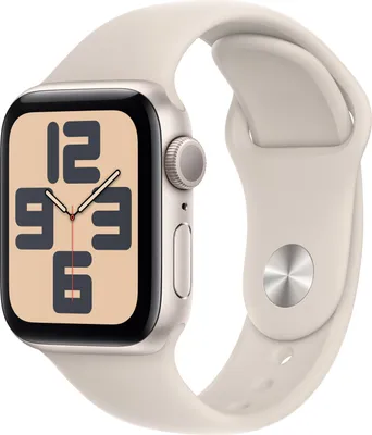 Produktbild von APPLE Watch SE GPS 40mm hliníkové puzdro Starlight so športovým remienkom Starlight - M/L