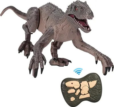 Image de Jouet dinosaure télécommandé pour enfants, jouet dinosaure simulé avec son et lumières, cadeaux d'anniversaire et cadeaux de Noël pour enfants