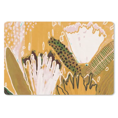 Produktbild von MuchoWow® Mauspad Mousepad Blumen - Gelb - Pflanzen 27x18 cm - Mousepads - Maus Mat - Pad - Mausunterlage - Büroartikel - Desk Matten