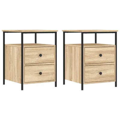 Zdjęcie produktu dla vidaXL Szafki nocne 2 szt. dąb sonoma 44x45x60 cm materiał drewnopochodny