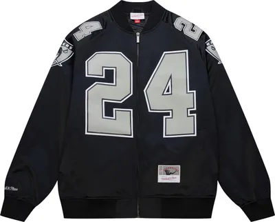 Produktbild von M&N Satin Bomber Jacke - Oakland Raiders Charles Woodson - M