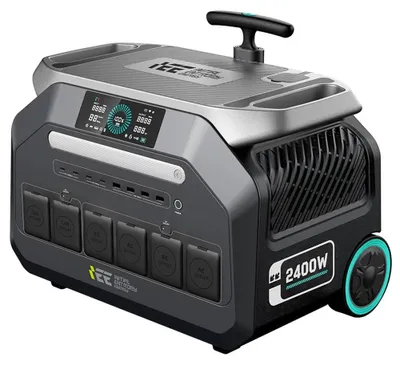 Obrázok produktu pre P2400 – Prenosná solárna elektráreň – 2400 W čistá sínusoida, 4800 W špička – 2048 Wh batéria LiFePO4 – 800 W solárny vstup – Rýchle nabíjanie 1,5 h – Vhodné pre domáce použitie, karavany a kempovanie