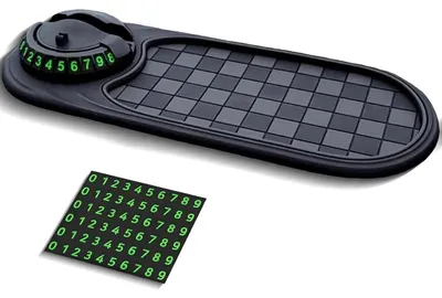 Image de Tapis antidérapant multifonctionnel pour voiture, support de téléphone de voiture, tapis en silicone pour téléphone portable, lunettes et téléphone mobile.