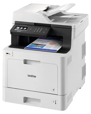 Zdjęcie produktu dla Brother DCP-L8410CDW, Laser, Drukowanie w kolorze, 2400 x 600 DPI, A4, Bezpośrednie drukowanie, Czarny, Biały