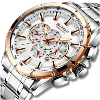 Zdjęcie produktu dla Zegarek Męski Curren Klasyczny Elegancki Chronograf Datownik 5 Kolorów