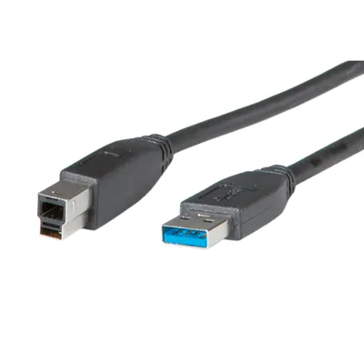 Obrázek produktu pro ROLINE 11.02.8871, 3 m, USB A, USB B, USB 3.2 Gen 1 (3.1 Gen 1), Samec/samec, Černá