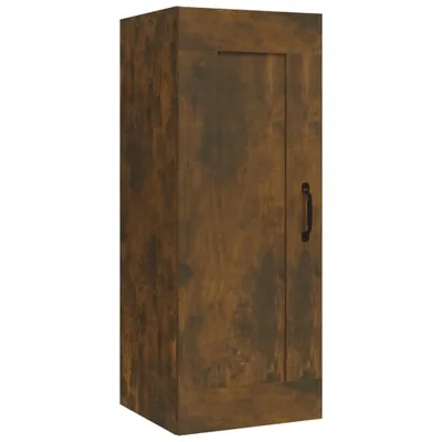 Obrázek produktu pro vidaXL Nástěnná skříňka Smoked Oak 35x34x90 cm Materiál dřeva
