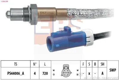 Produktbild von EPS Lambdasonde für FORD FOCUS III Turnier Beheizt Planarsonde 720mm 1.998.298