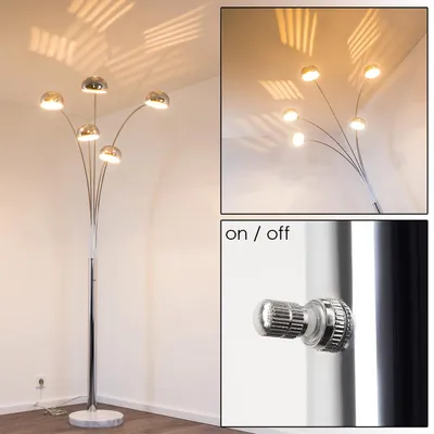 Produktbild von Suio »Suio« Stehleuchte aus Metall in chrom mit Lichteffekt