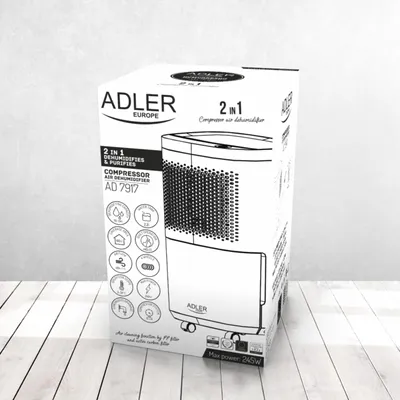Image de Adler AD 7917 déshumidificateur 2,2 L 45 dB 200 W Blanc