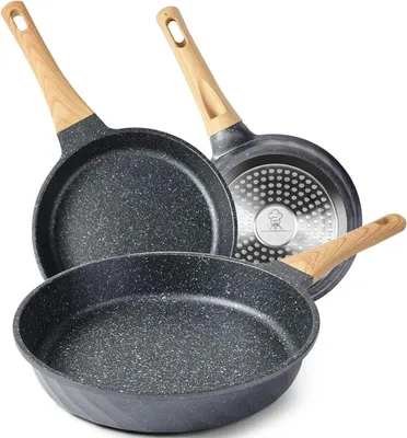 Produktbild von Famanu Bratpfannenset mit Granit-Antihaftbeschichtung - 20 cm und 24 cm