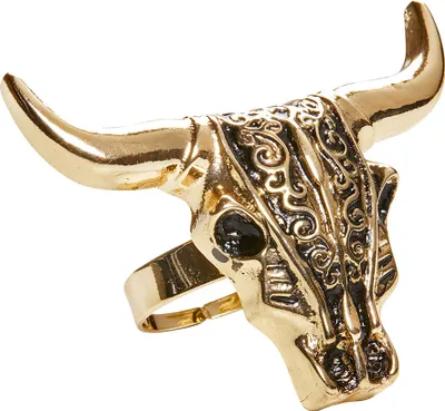 Produktbild von Ring "Büffelkopf" | Gold - Schmuck Cowboy Kostüm