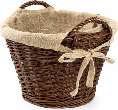 Produktbild von JIPRO® Kaminholzkorb aus Weide mit Jute Camino VI. - Ø 60(cm) x H 39(cm)
