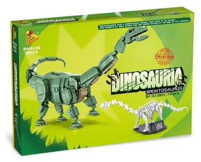 Produktbild von Brontosaurus Bauset mit Skelett – 731 Klemmbausteine