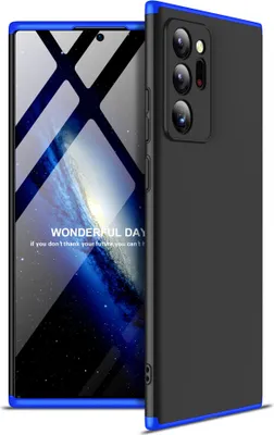 Productafbeelding van Telefoonschaal voor Samsung Note 20/Note 20 Ultra/M31S, 360 graden bescherming, blauw-zwart-blauw