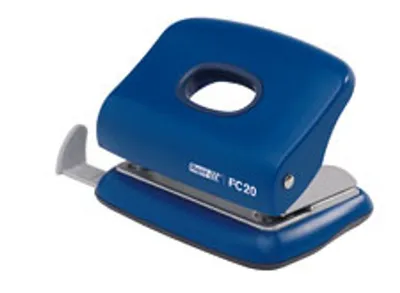 Image de Perforateur de bureau Rapid® 23256401 FC20, plastique/métal, 20 feuilles, bleu