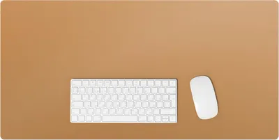 Produktbild von Farbe Orange – Schreibtischunterlage – Rutschfeste Tischunterlage – Schreibtischmatte für Büro & Zuhause – Schreibunterlage – Mauspad – Tischmatte – 90 x 45 cm
