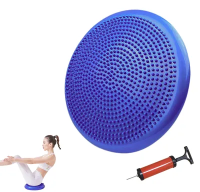 Imagen del producto de Cojín de equilibrio antideslizante, inflable, de 33 cm de diámetro, ideal para yoga y pilates