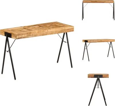 Produktbild von vidaXL Schreibtisch Massivholz Mango 118 x 50 x 75 cm -  Schreibtische
