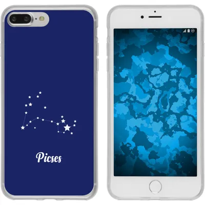 Produktbild von PhoneNatic Case kompatibel mit Apple iPhone 7 Plus / 8 Plus Silikon-Hülle SternzeichenPisces M1