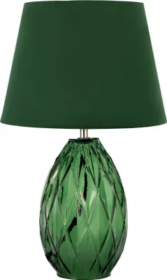 Image de Pauleen Crystal Velvet Lampe de table max20W E14 Vert 230V verre/tissu