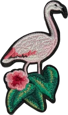 Produktbild von Flamingo-Emblem-Aufnäher zum Aufbügeln links