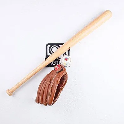Produktbild von Wandhalterung für Baseballschläger aus 100% Stahl - schwarz