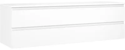 Obrázek produktu pro Mexen Orio koupelnová skříňka pod umyvadlo 160 cm s deskou, 2 zásuvky, bílá matná - 91A10-16047-2-BFFC01