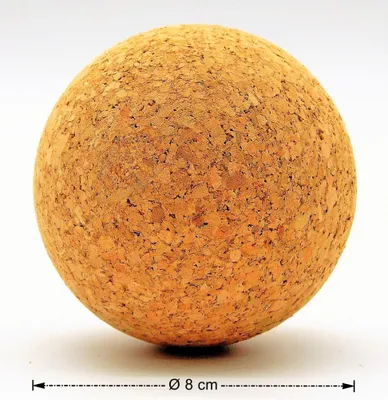 Produktbild von Kork Kugel 8 cm - Weinkorken Kugelstopfen Holzkorken Korkbälle Korkstopfen