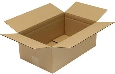Produktbild von Faltkarton 1-wellig Maße 400x250x150mm Qualität 1.30 C braun TRANSPAK