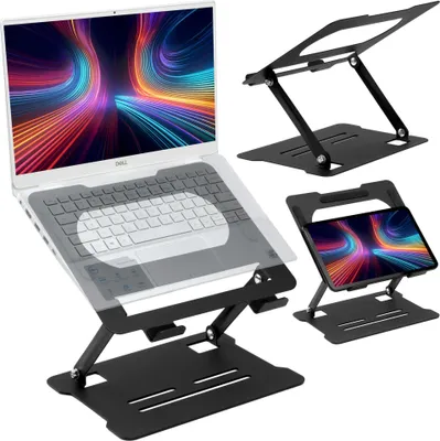 Obrázek produktu pro ALESSIO Stojan na notebook černý, nastavitelný až do 17 palců