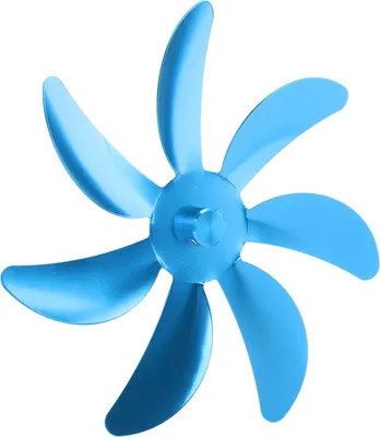 Obrázek produktu pro Ventilátor kamen Lopatka z hliníkové slitiny 7 lopatek Snadná instalace Univerzální krbový ventilátor Náhrada lopatek pro krbový ventilátor Modrá barva