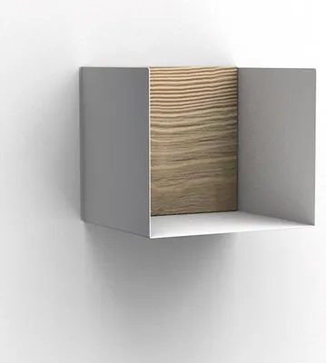 Produktbild von Regalbox 22 Weiß Stahl und Holz