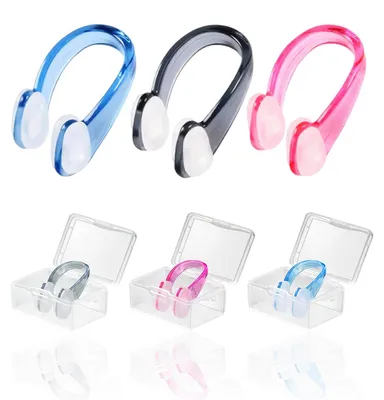 Image de Pince-nez de natation avec boîte de rangement (lot de 6)