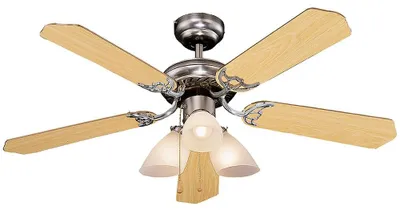 Image de Ventilateur de plafond Orbegozo CT 12105 avec éclairage, 5 pales orientables, diamètre 105 cm