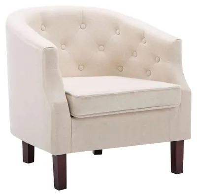 Imagen del producto de Sillón vidaXL, color beige, tapizado en tela