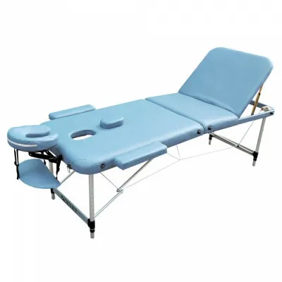Produktbild von 3 Zonen Massageliege Zenet 1049 Größe M (185*70cm) mit Aluminiumgestell, klappbar und höhenverstellbar