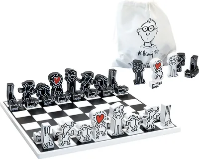 Produktbild von Vilac Modernes Holzschach Keith Haring