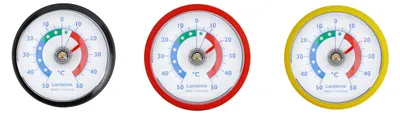 Produktbild von Kühlschrankthermometer Sonderedition Fußball Weltmeisterschaft Deutschland Thermometer Set 3-tlg. Temperatur + - 50°C Selbstklebend Gefrierschrank