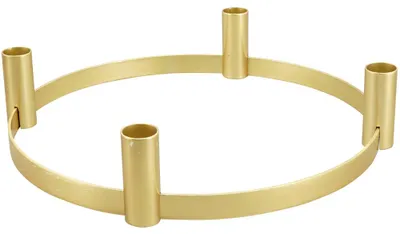 Immagine prodotto di Portacandele 4 candele a bastoncino  decorativa oro Ø 30x6,5 cm