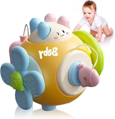 Productafbeelding van Baby Activiteit Cube - Motoriek Speelgoed - Ontwikkeling Stimuleren - 6-in-1 Ervaring - 10 x 15 cm - Multicolor