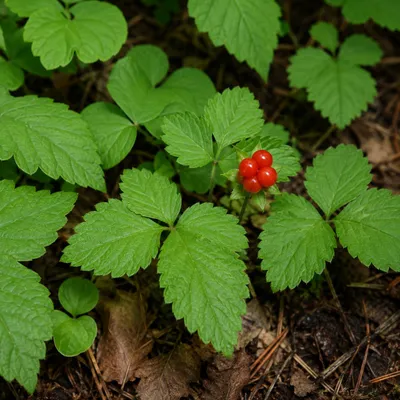 Produktbild von SaatPilot Rubus saxatilis 30 Samen Steinbeere