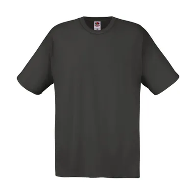 Produktbild von Fruit of the Loom Herren Rundhals Basic Shirt T-Shirt kurzarm, Größe:S, Farbe:Light Graphite