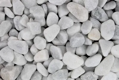 Productafbeelding van Marmergrind Wit 25 kg - Ongewassen Sneeuwwitte Kiezels voor Tuin en Decoratie