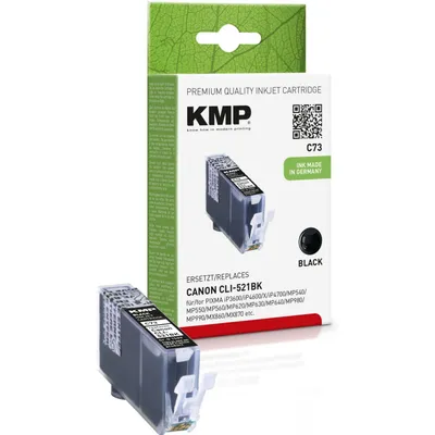 Produktbild von KMP C73 Tintenpatrone schwarz kompatibel mit Canon CLI-521 BK