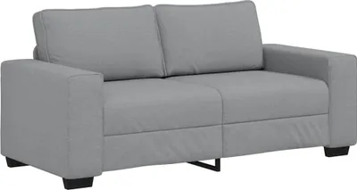 Produktbild von vidaXL 2-Sitzer-Sofa Hellgrau 180x77x82 cm Stoff